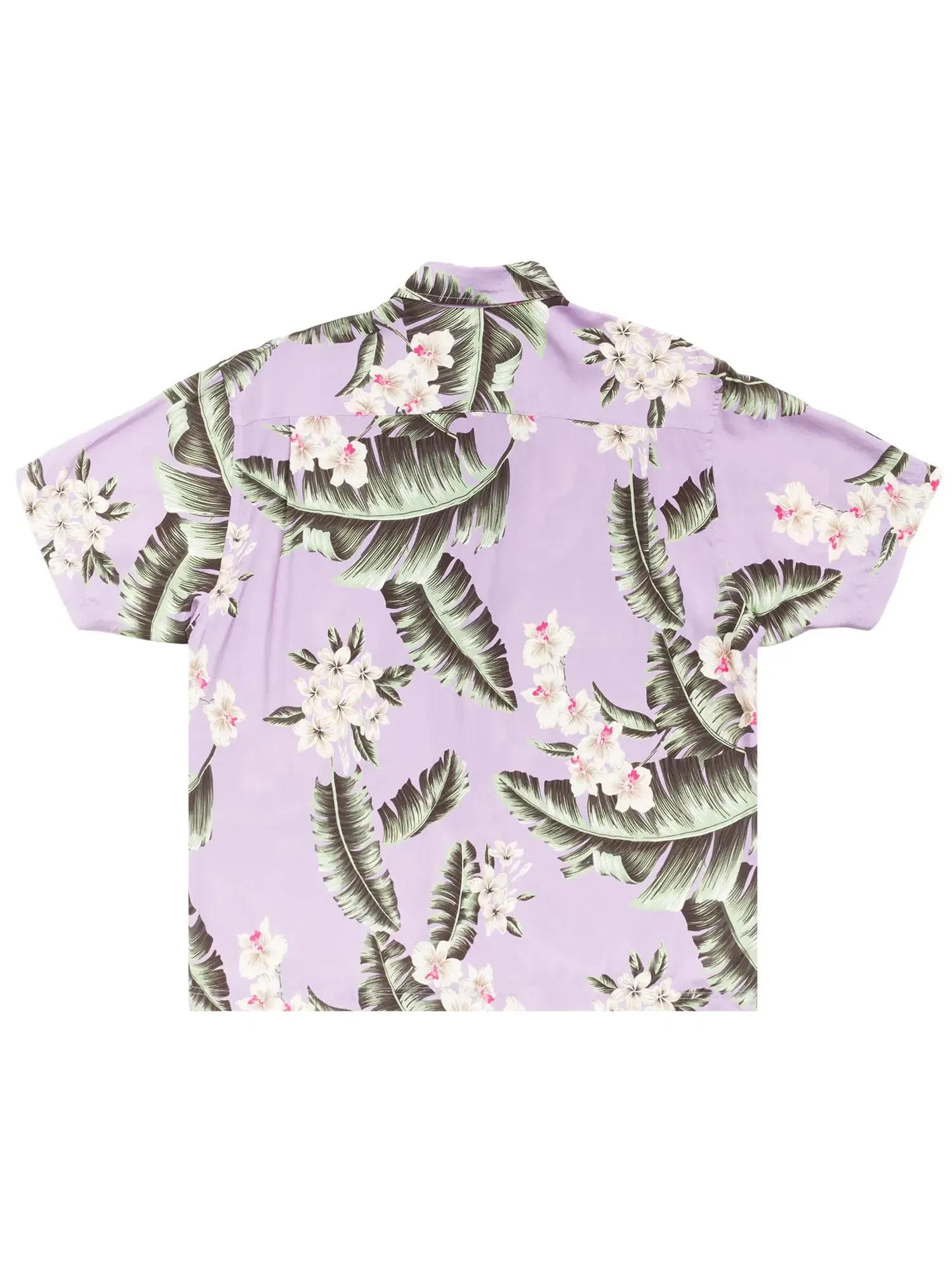 Футболка Stussy Hawaiian Floral Ss Shirt — изображение 2 из 2, фиолетовый