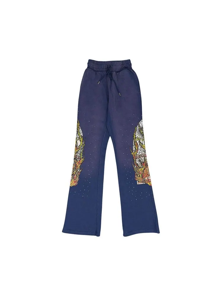 Спортивные брюки Who Decides War Flame Glass Sweatpants — изображение 1 из 1, синий