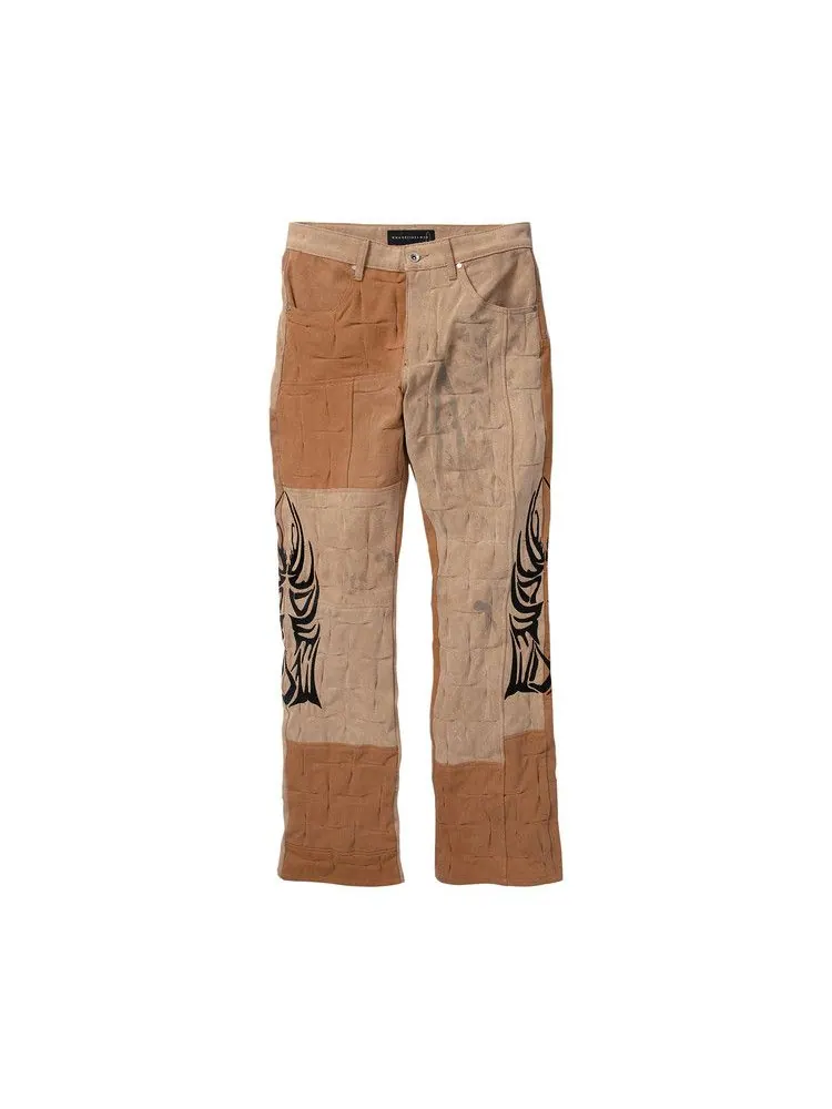 Брюки Who Decides War Gathered Work Trouser — изображение 1 из 1, бежевый