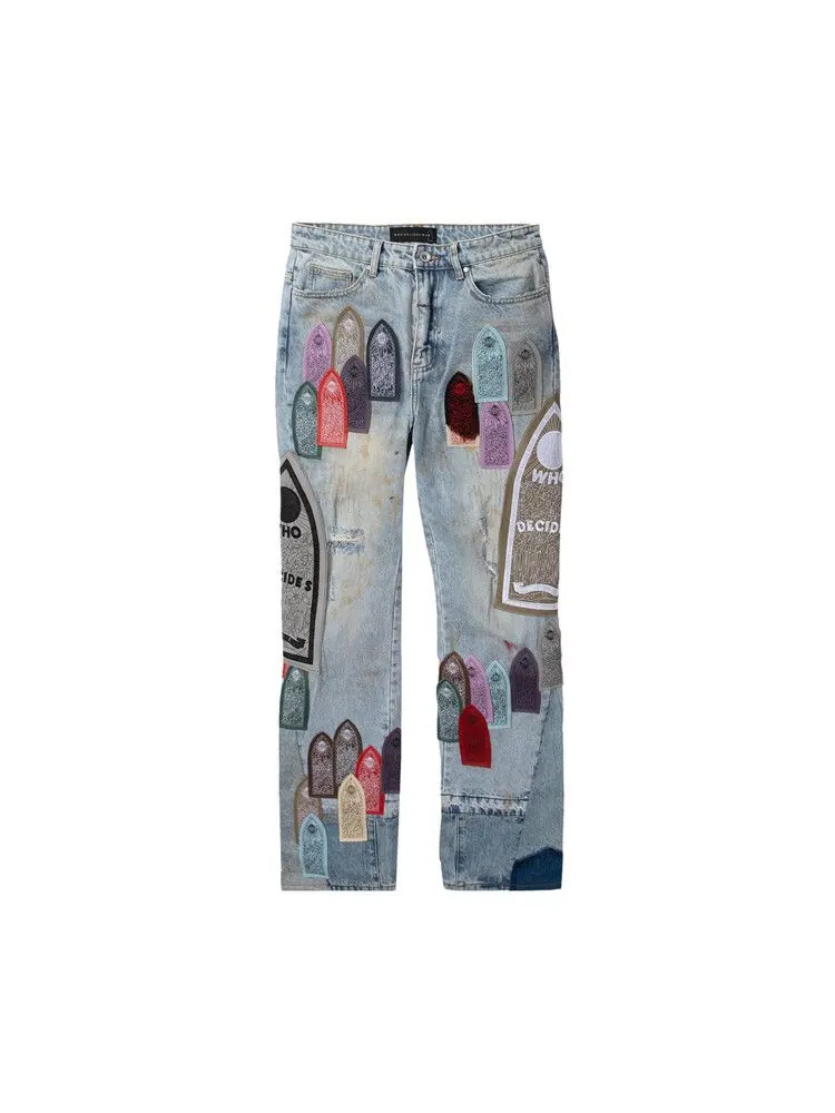 Брюки Who Decides War Pastel Denim