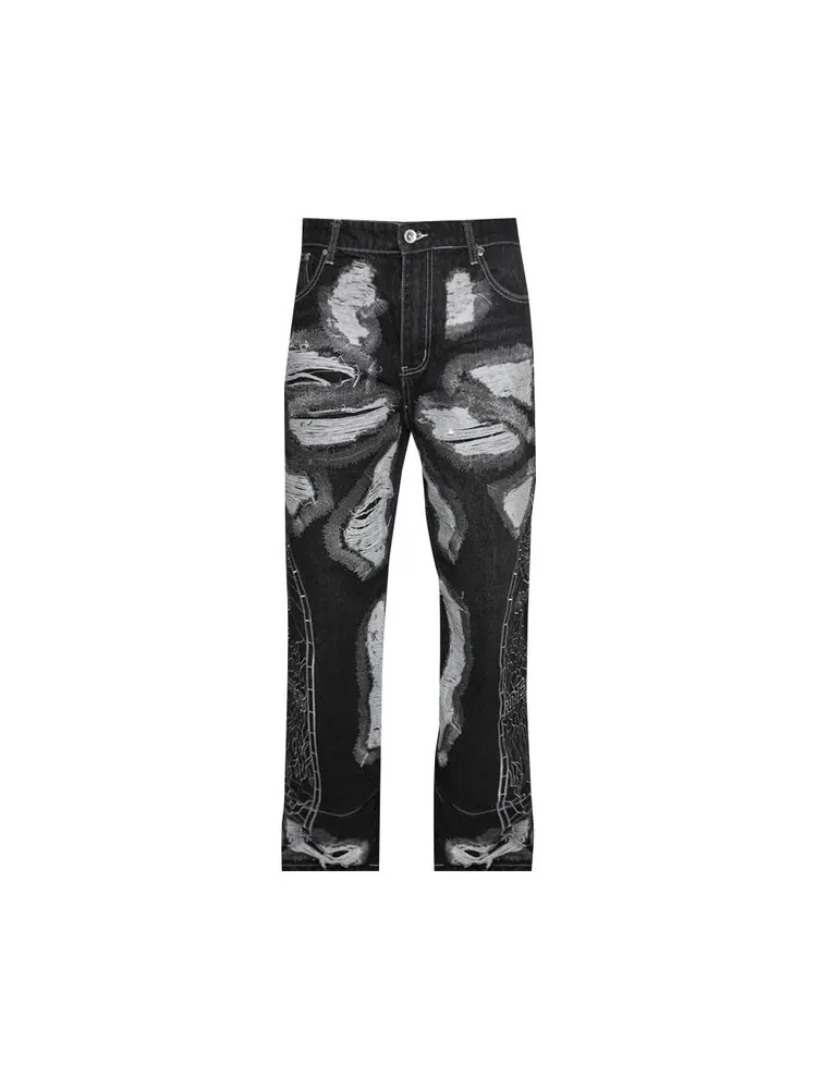 Брюки Who Decides War Darning Side Embroidery Pant