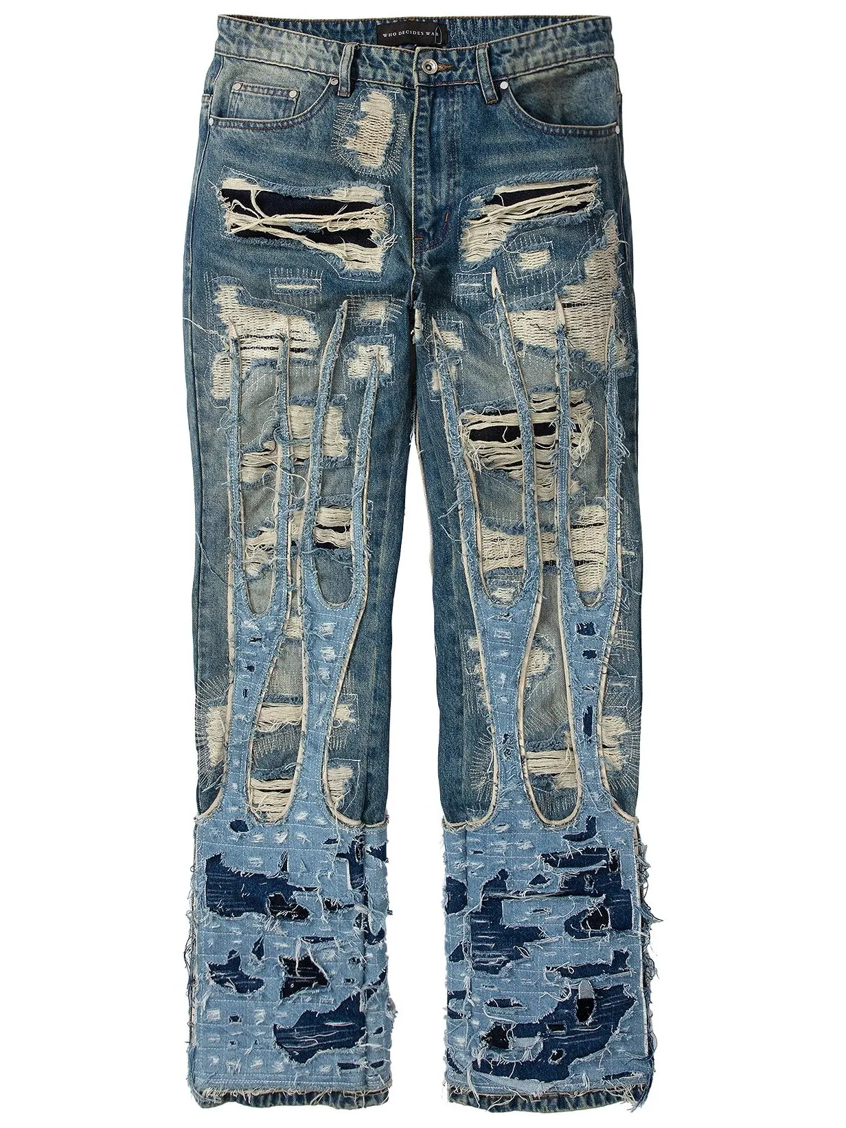 Джинсы Who Decides War Flame Boro Denim
