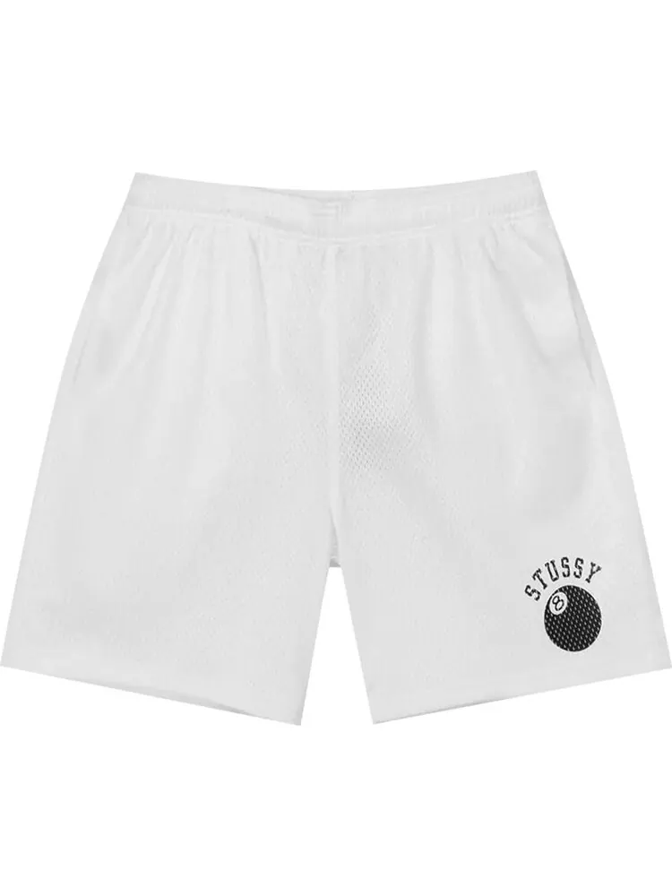 Шорты Stussy 8-Ball Mesh Short 'White' — изображение 1 из 2, белый