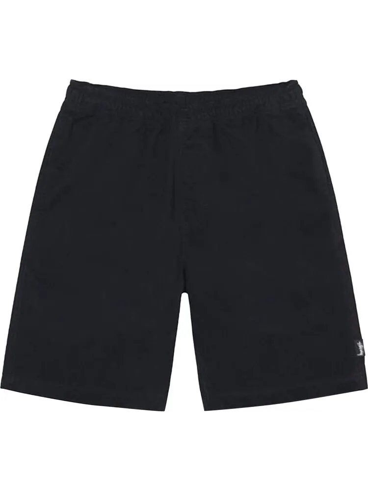 Шорты Stussy Brushed Beach Short 'Black' — изображение 1 из 2, черный