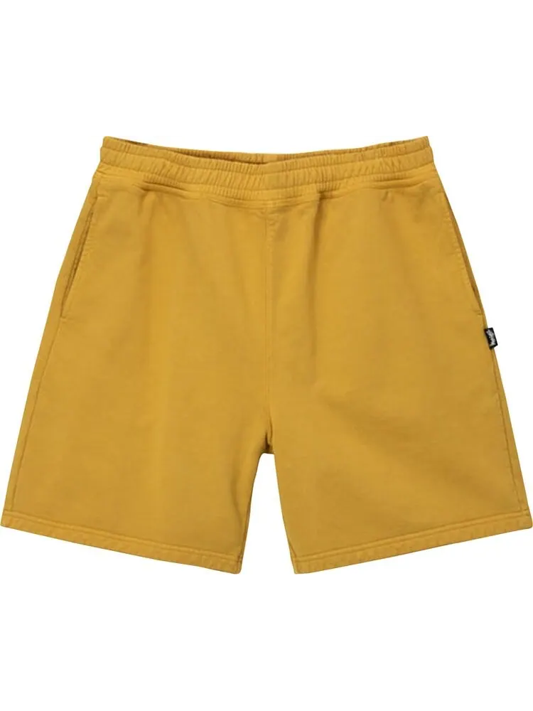 Шорты Stussy Pigment Dyed Fleece Short 'Gold' — изображение 1 из 2, золото