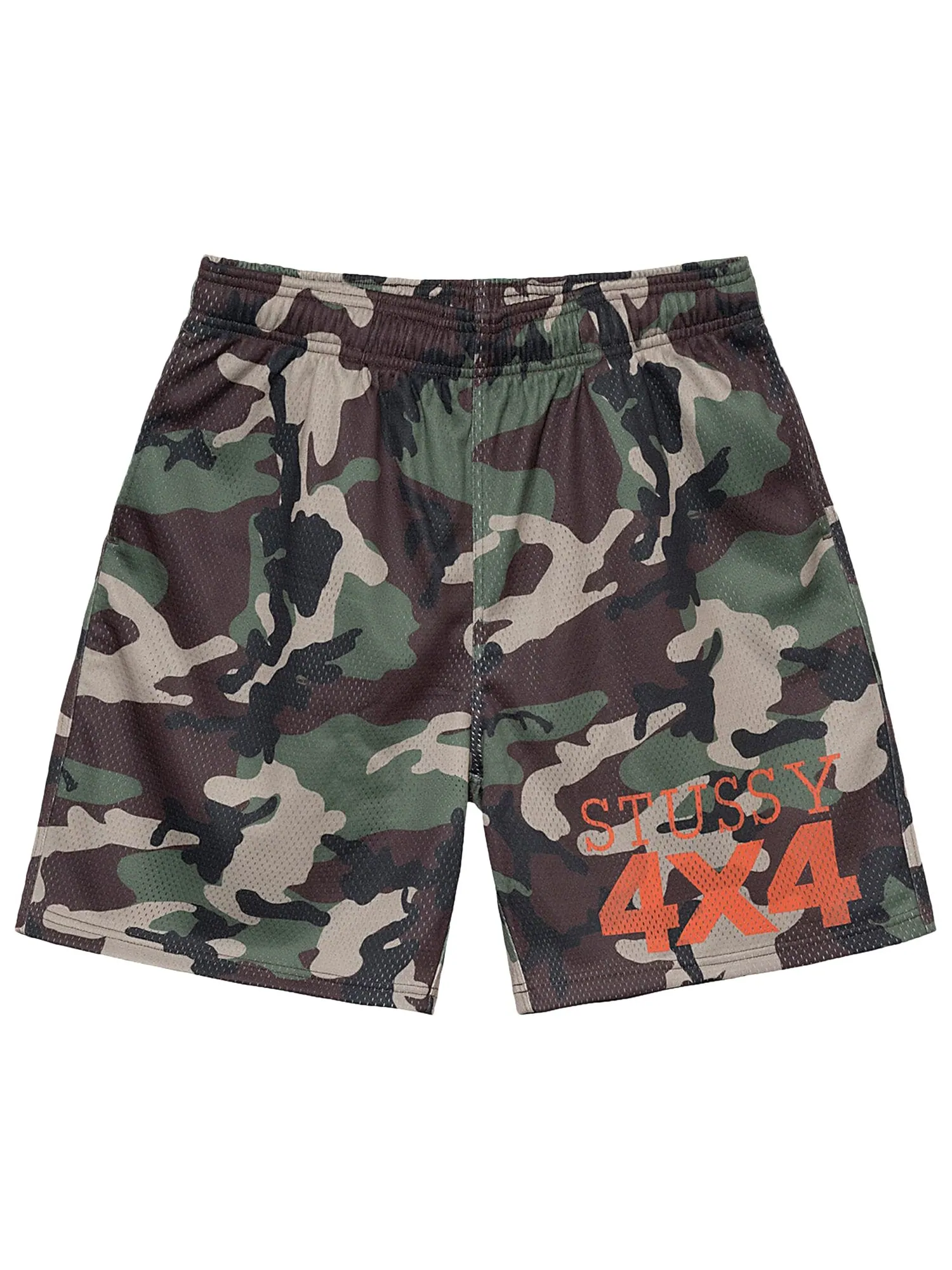 Сетчатые шорты Stussy 4X4, камуфляжный