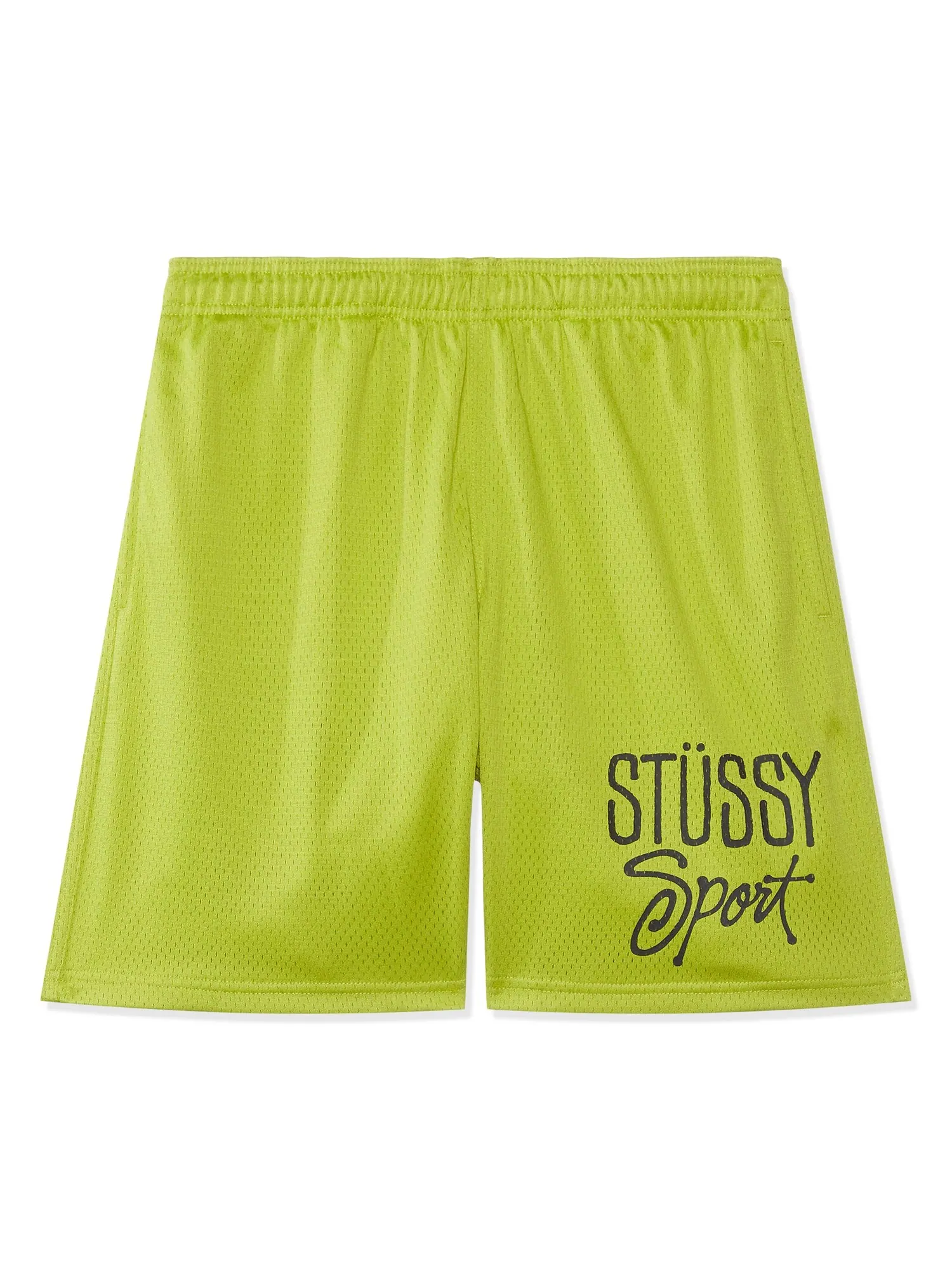 Шорты Stussy Mesh Short Sport, светло-салатовый — изображение 1 из 3, зеленый