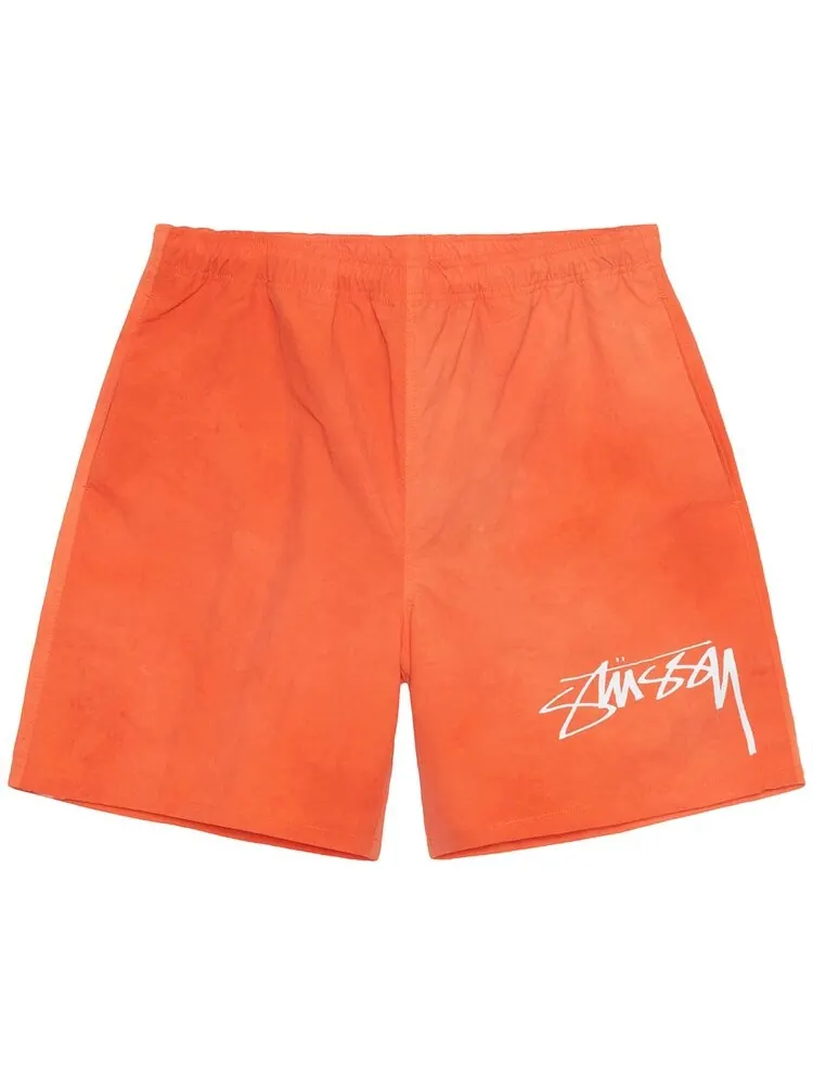 Шорты Stussy Wave Dye Nylon Short — изображение 1 из 1, оранжевый