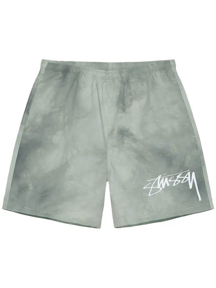 Шорты Stussy Wave Dye Nylon Short — изображение 1 из 1, зеленый