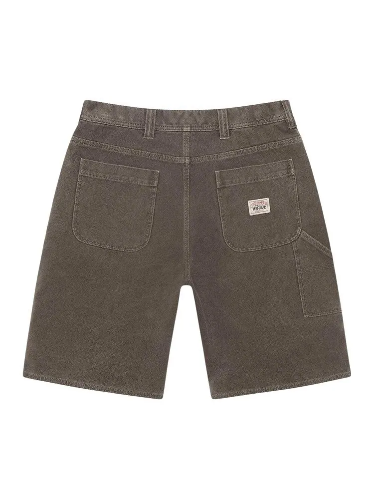 Шорты Stussy Work Short Washed Canvas — изображение 2 из 2, коричневый