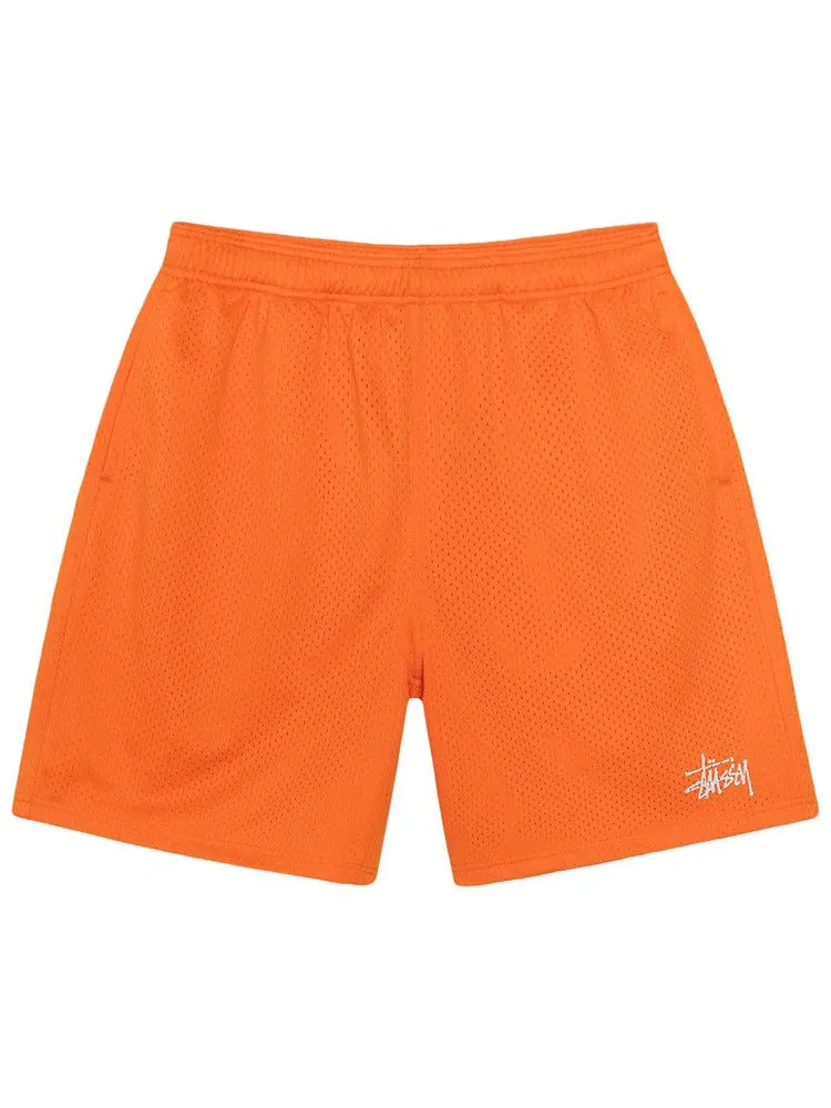 Шорты Stussy Basic Mesh Short — изображение 1 из 2, оранжевый