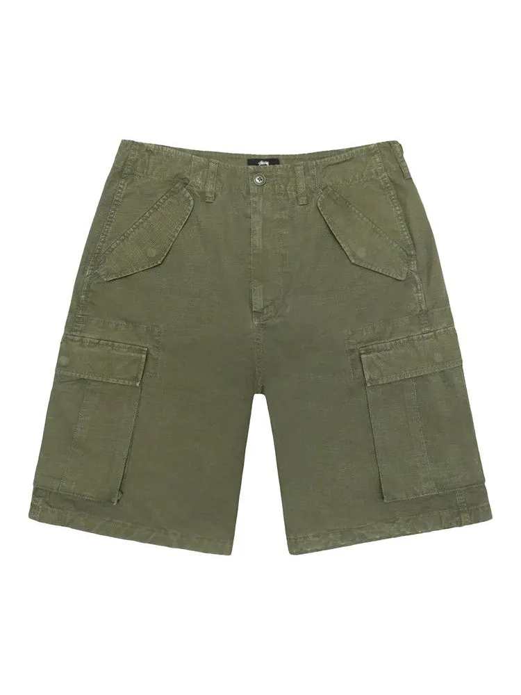 Шорты Stussy Ripstop Cargo Short — изображение 1 из 2, оливковый зеленый