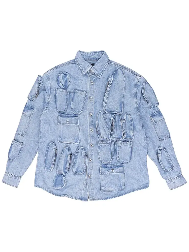 Джинсовая куртка Who Decides War Tech Coat — изображение 1 из 1, синий