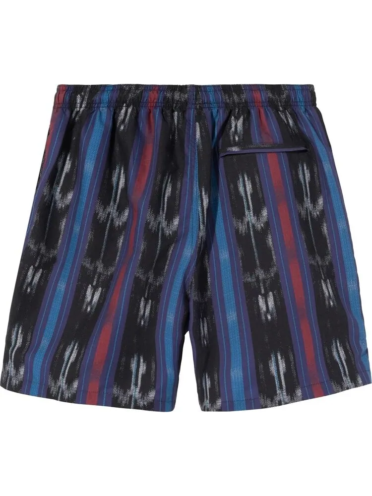 Шорты Stussy Ikat Stripe Water Short 'Black' — изображение 2 из 2, черный