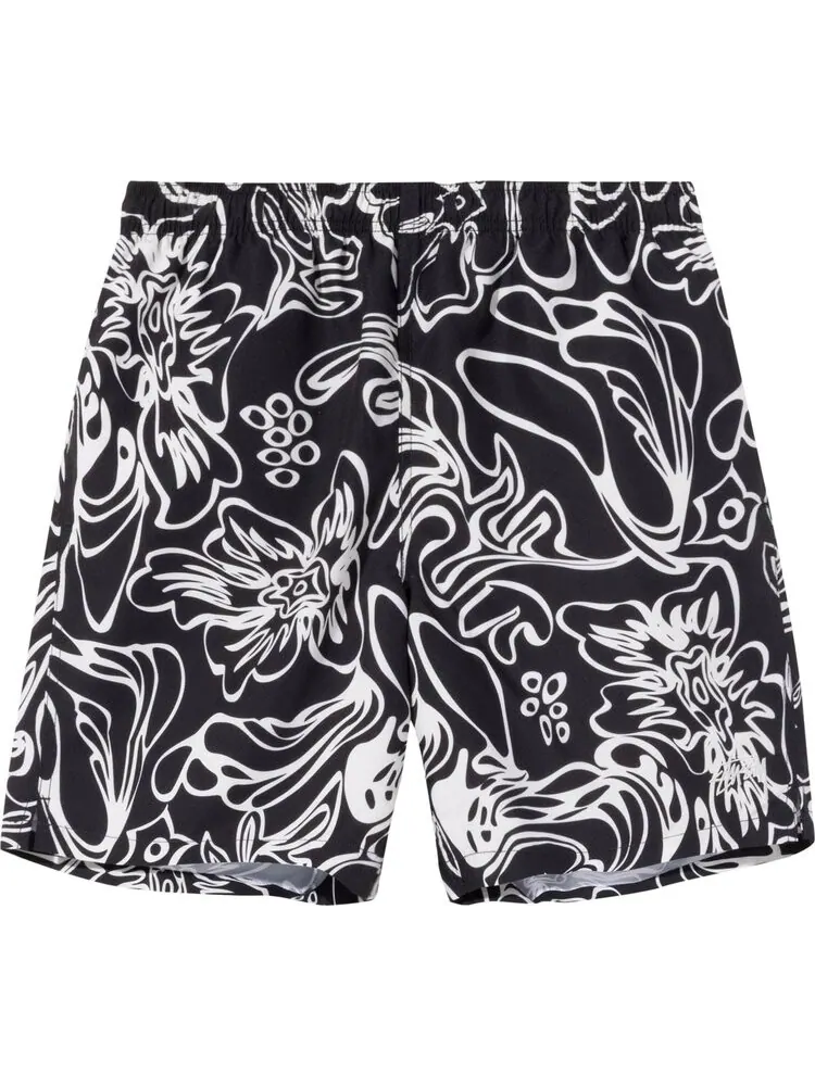 Шорты Stussy Wavy Hawaiian Water Short 'Black'