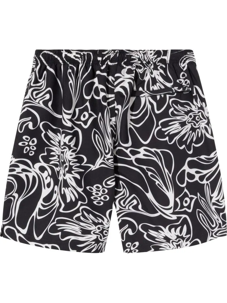 Шорты Stussy Wavy Hawaiian Water Short 'Black' — изображение 2 из 2, черный