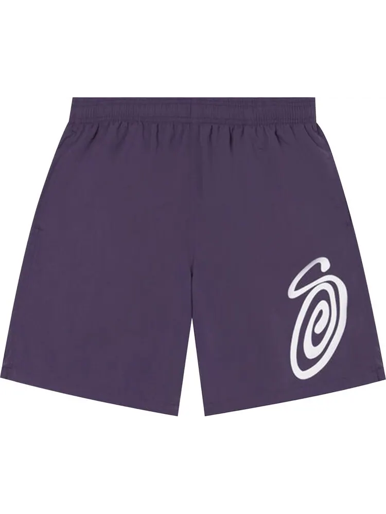 Шорты Stussy Curly S Water Short 'Purple'