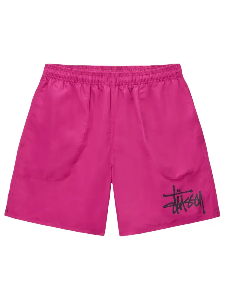 Шорты Stussy Big Basic Water 'Magenta'