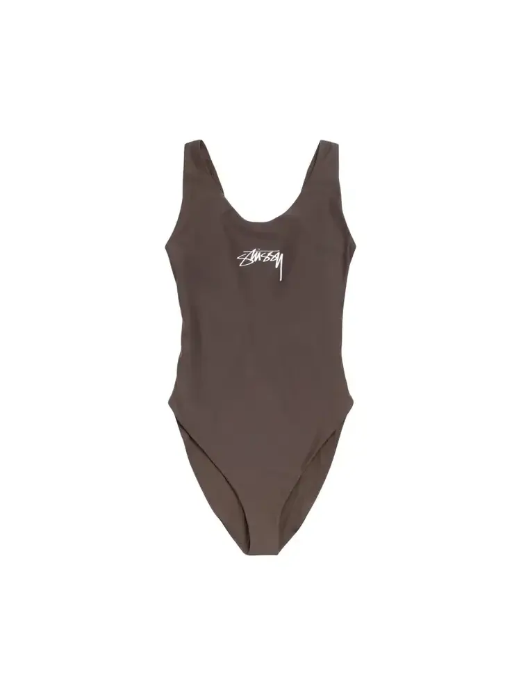 Цельный купальник Stussy Surf Stock — изображение 1 из 2, коричневый