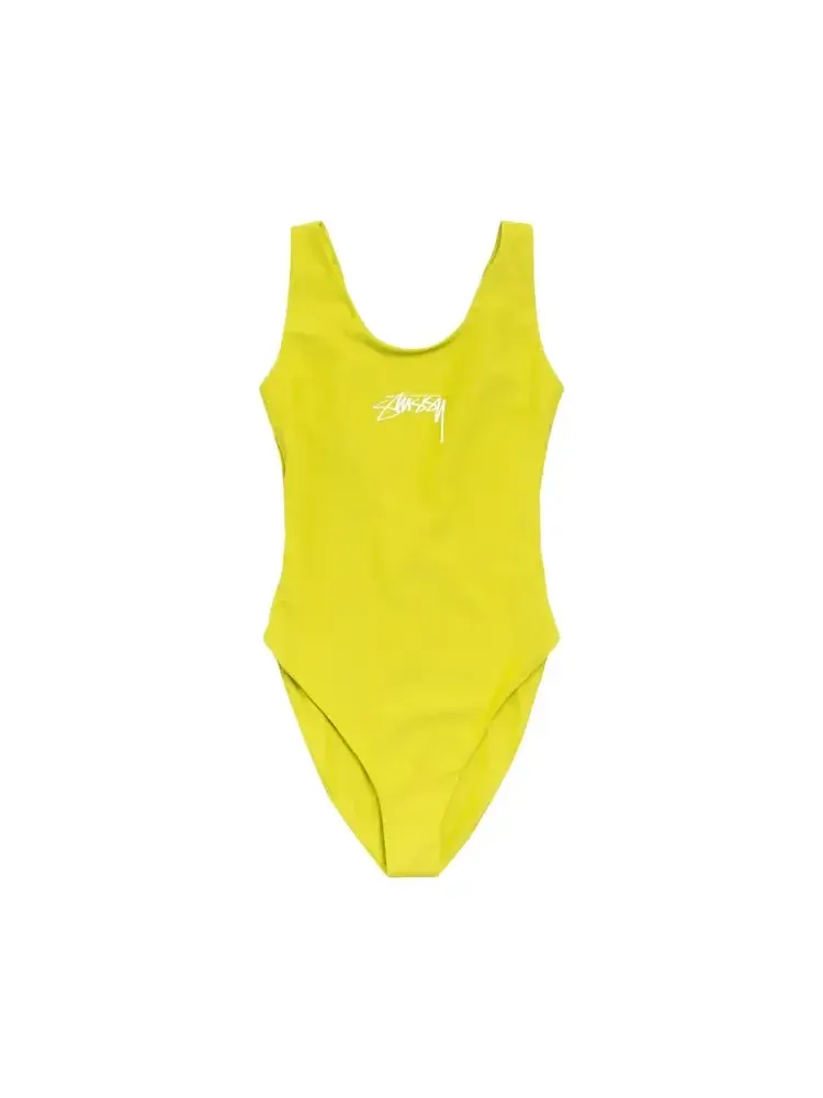 Цельный купальник Stussy Surf Stock — изображение 1 из 2, желтый