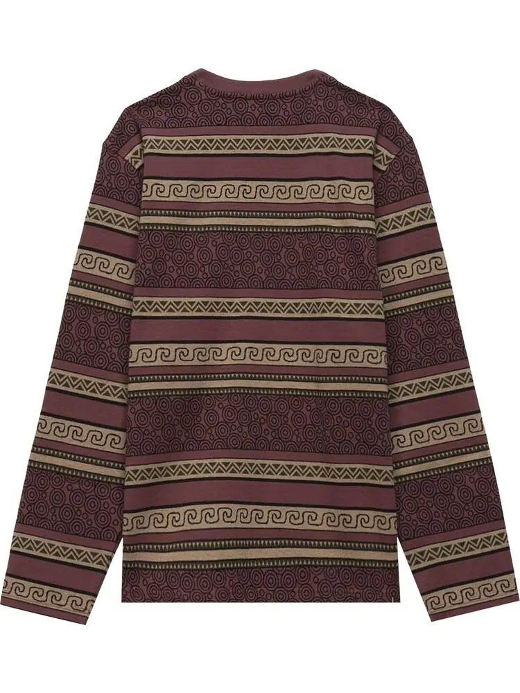 Рубашка Stussy Sumatra Long-Sleeve Tee 'Maroon' — изображение 2 из 2, красный