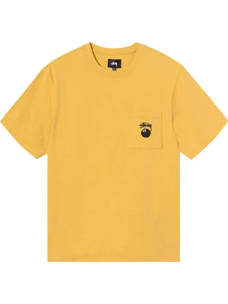 Толстовка Stussy 8 Ball Pocket Crew 'Mustard' — изображение 1 из 2, желтый