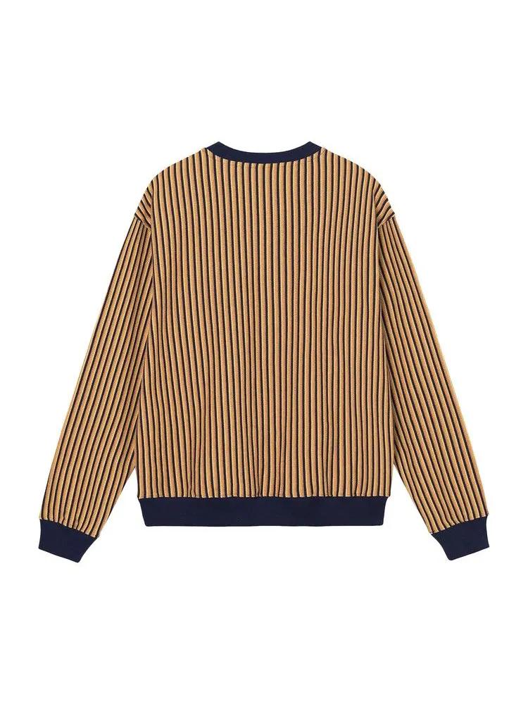 Лонгслив Stussy Vertical Striped Long-Sleeve — изображение 2 из 2, темно-синий