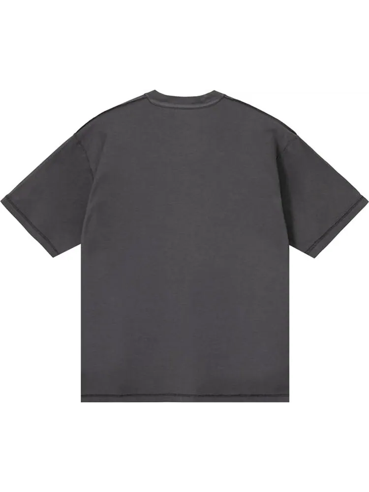 Толстовка Stussy Pigment Dyed Inside Out Crew 'Faded Black' — изображение 2 из 2, черный