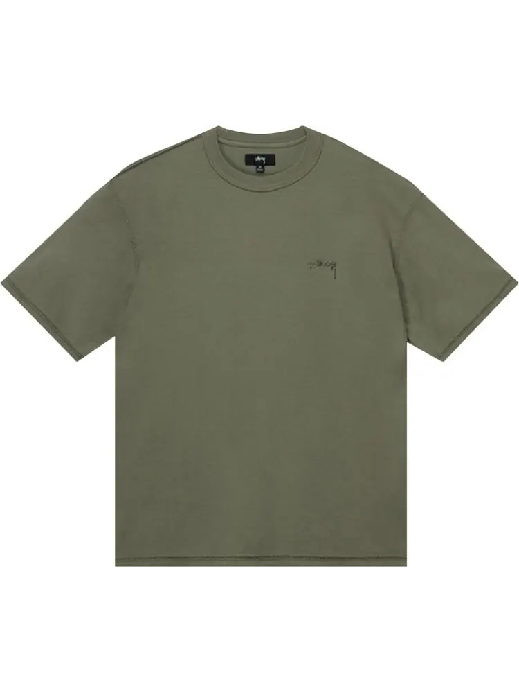 Футболка Stussy Lazy Tee 'Green' — изображение 1 из 2, зеленый