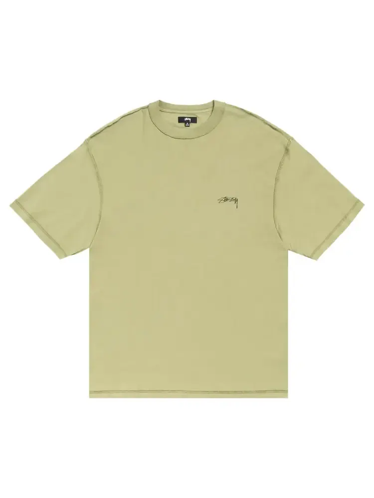 Футболка Stussy Lazy 'Light Olive' — изображение 1 из 2, зеленый