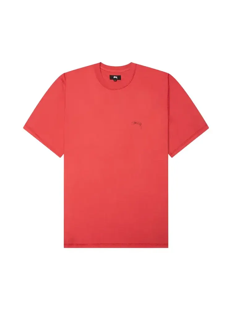 Футболка Stussy Lazy с коротким рукавом — изображение 1 из 2, красный