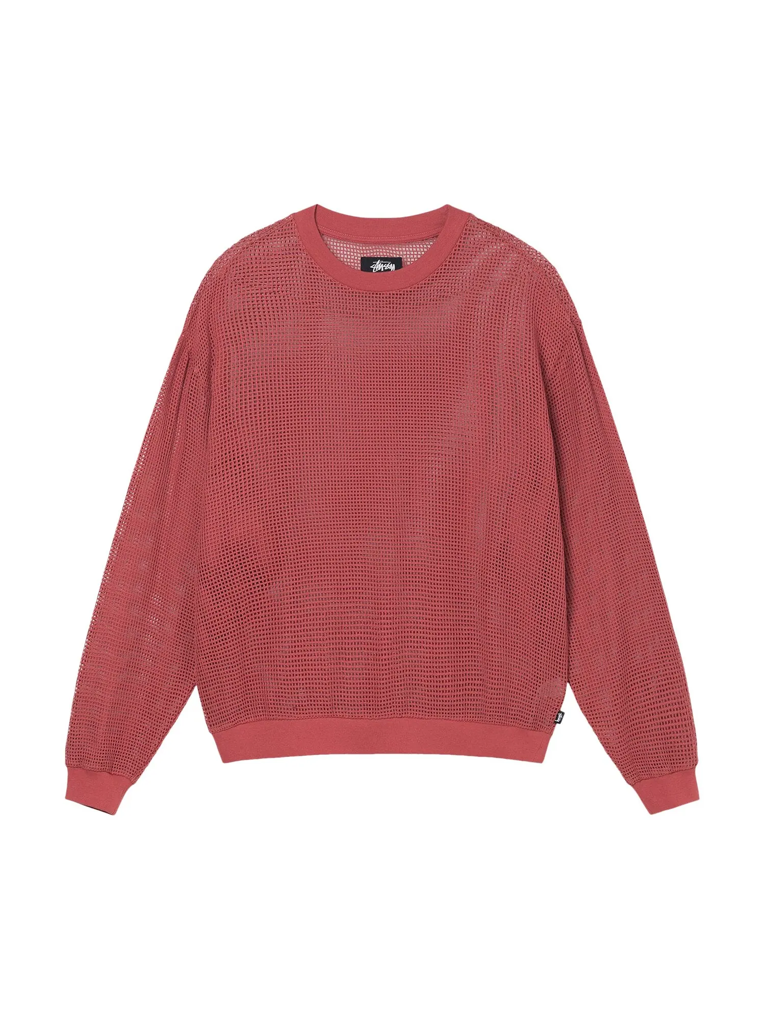 Футболка Stussy Mesh с длинными рукавами — изображение 1 из 2, красный