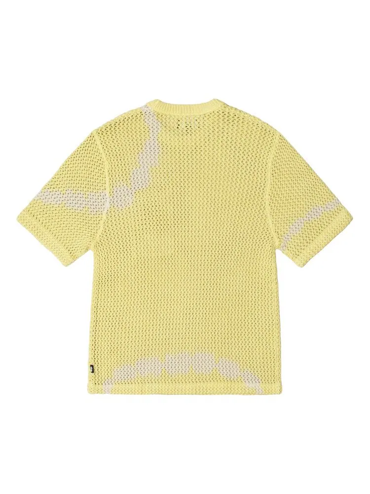 Свитер Stussy ODyed Heavyweight Mesh Crew — изображение 2 из 2, желтый