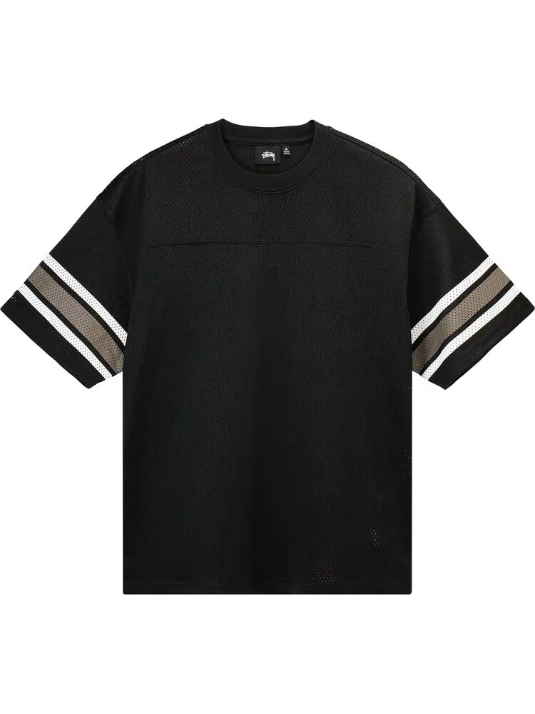 Футболка Stussy Mesh Football Jersey 'Black' — изображение 1 из 2, черный