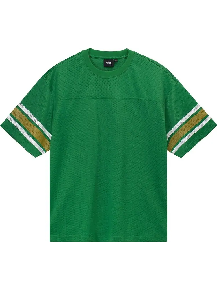 Футболка Stussy Mesh Football Jersey 'Green' — изображение 1 из 2, зеленый