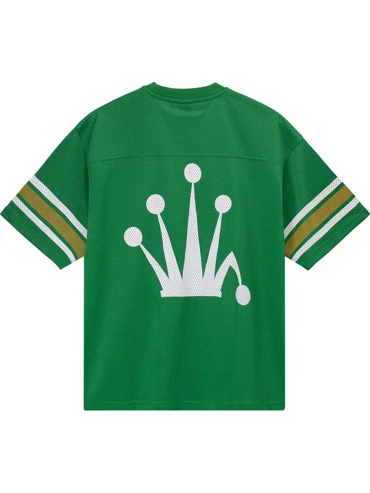 Футболка Stussy Mesh Football Jersey 'Green' — изображение 2 из 2, зеленый