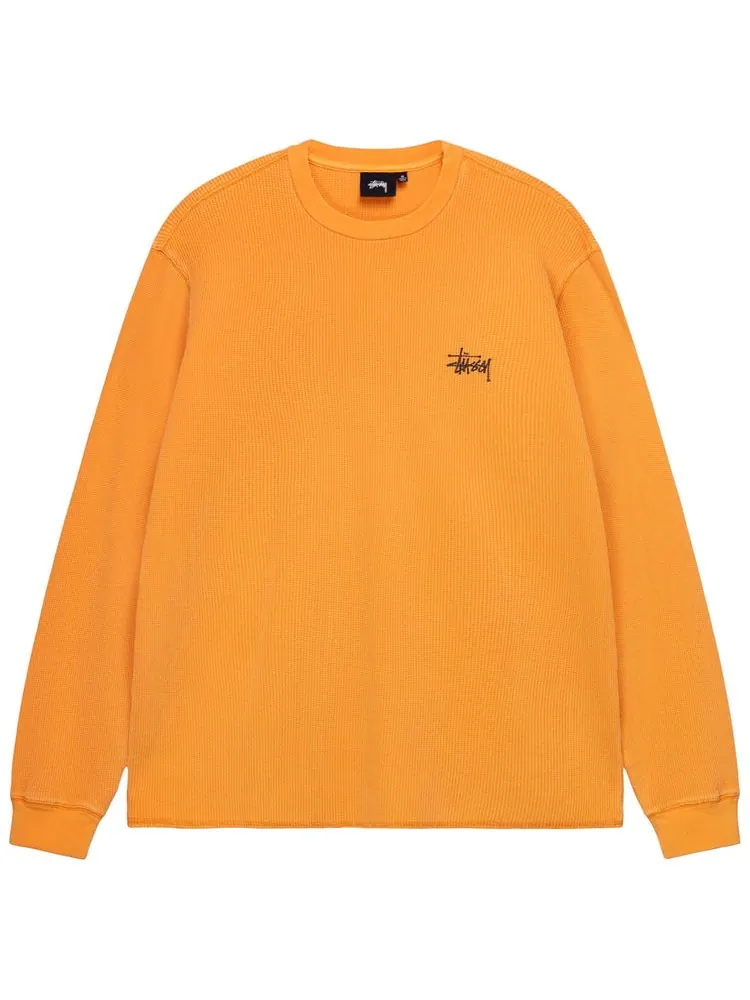 Лонгслив Stussy Basic Stock Long-Sleeve Thermal 'Apricot' — изображение 1 из 2, абрикос
