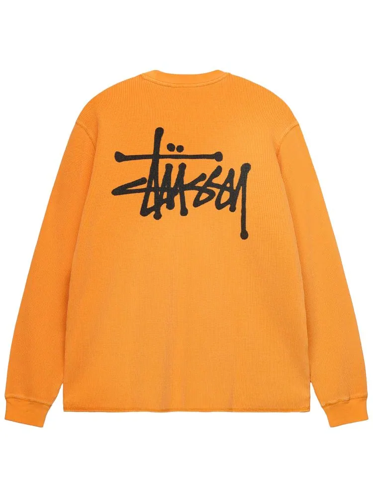 Лонгслив Stussy Basic Stock Long-Sleeve Thermal 'Apricot' — изображение 2 из 2, абрикос
