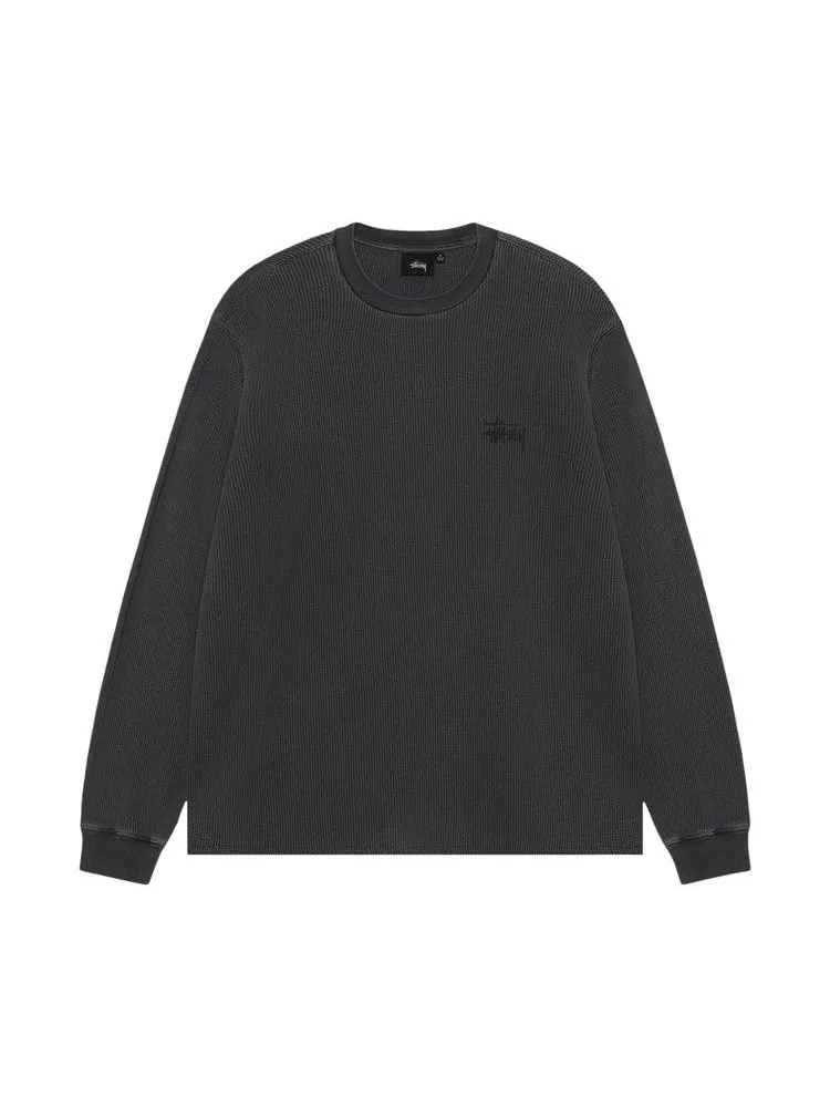 Лонгслив Stussy Basic Stock Long-Sleeve Thermal — изображение 1 из 2, черный
