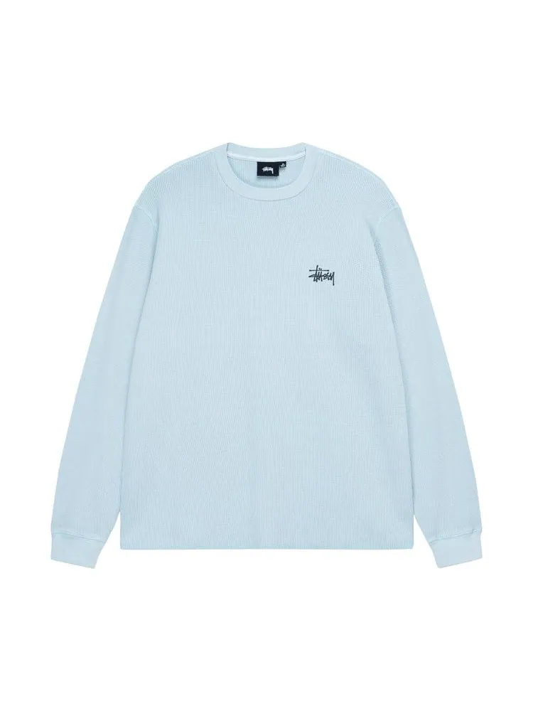 Лонгслив Stussy Basic Stock Long-Sleeve Thermal — изображение 1 из 2, светлый синий