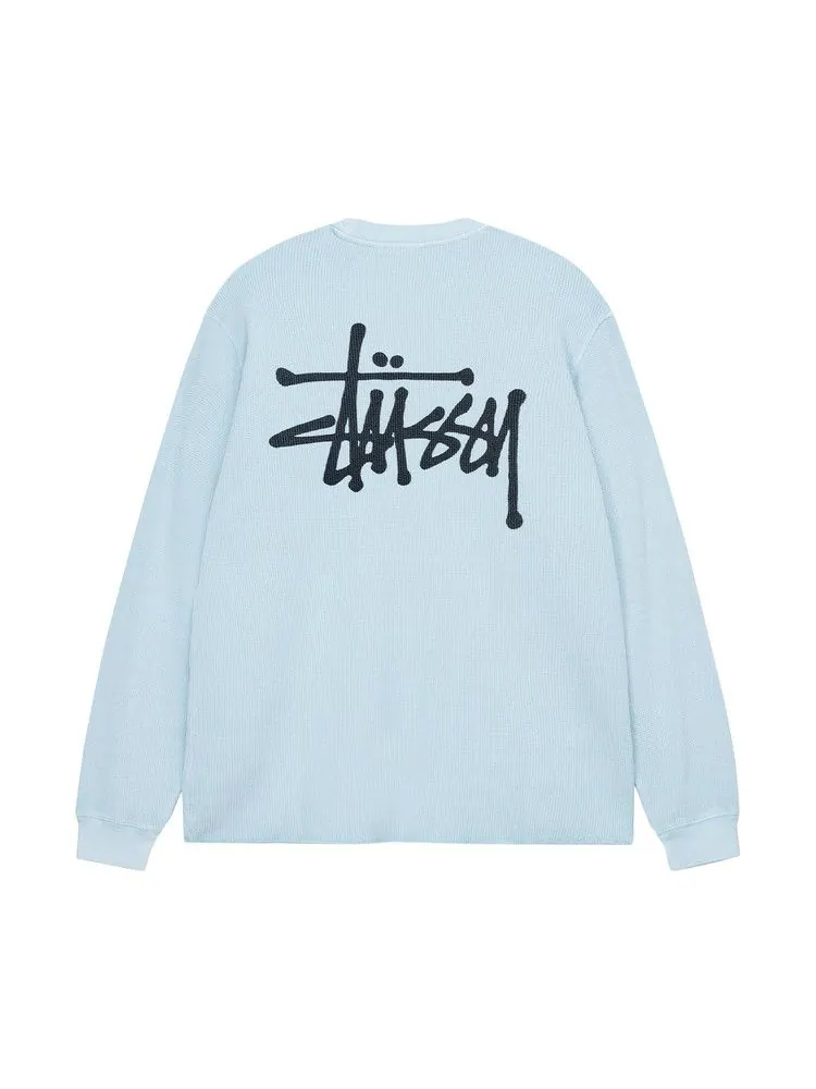 Лонгслив Stussy Basic Stock Long-Sleeve Thermal — изображение 2 из 2, светлый синий