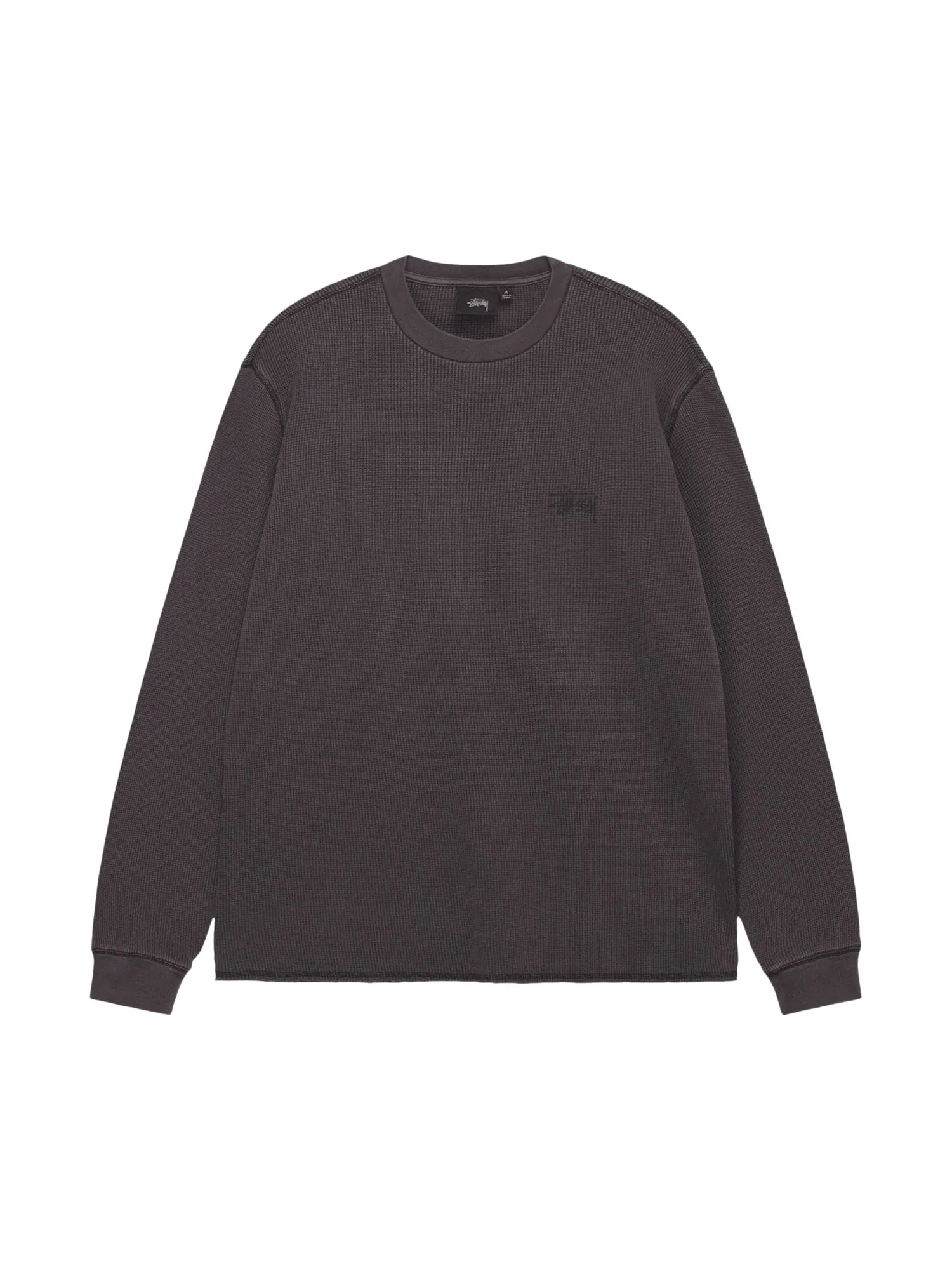 Толстовка Stussy Basic Stock с длинными рукавами — изображение 1 из 2, черный