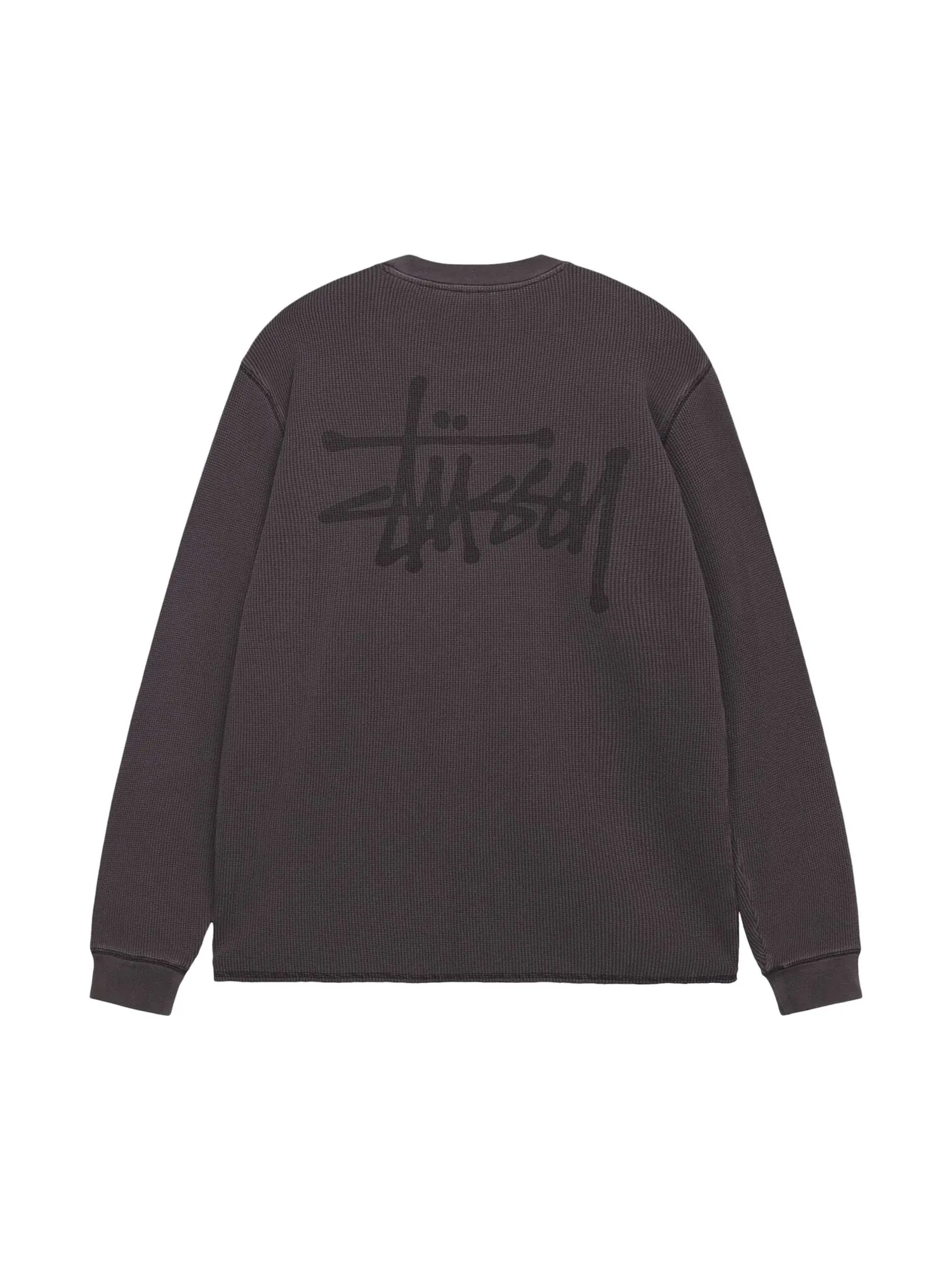 Толстовка Stussy Basic Stock с длинными рукавами — изображение 2 из 2, черный