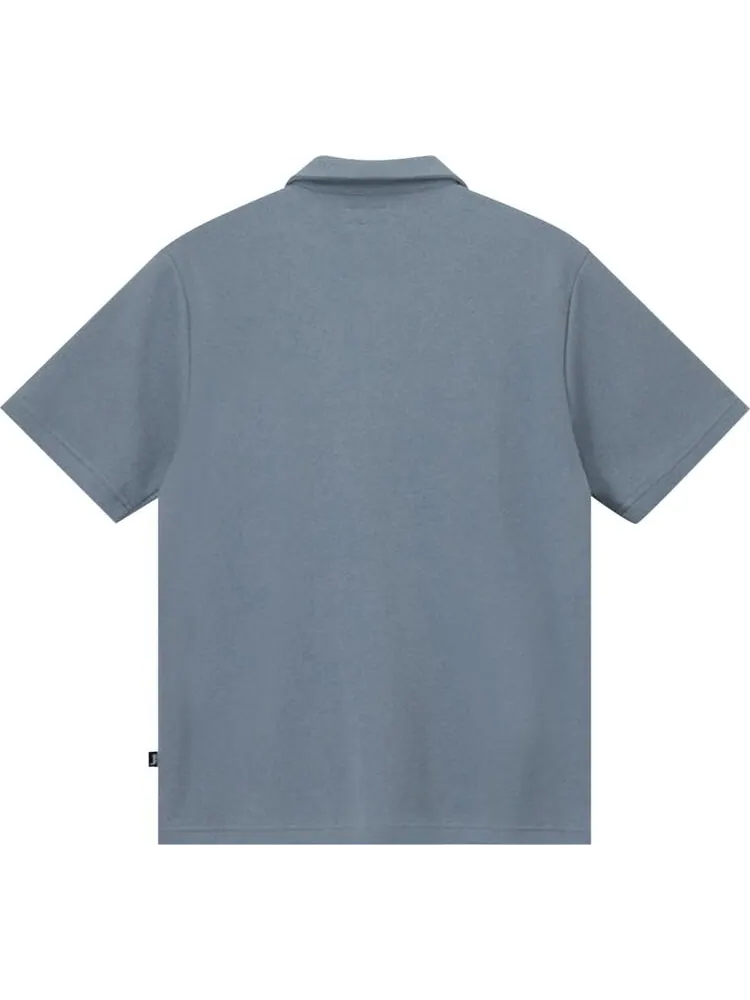 Рубашка Stussy Crepe Jersey Shirt Slate — изображение 2 из 2, серый