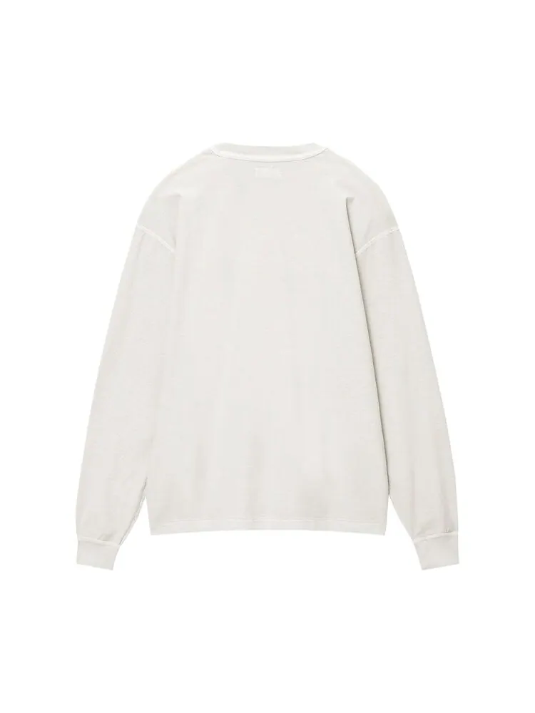 Футболка Stussy Lazy Long-Sleeve Tee — изображение 2 из 2, бежевый