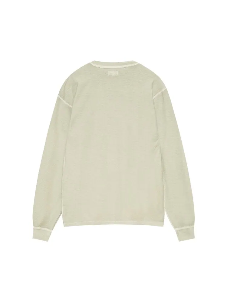 Футболка Stussy Lazy Long-Sleeve Tee — изображение 2 из 2, зеленый