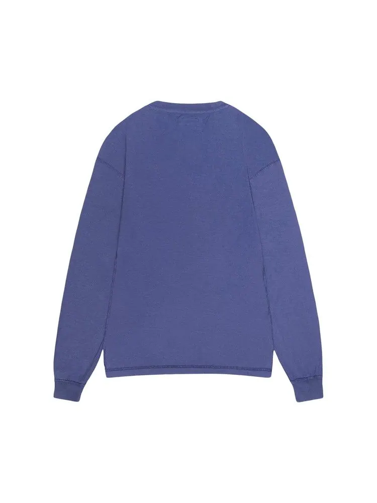 Футболка Stussy Lazy Long-Sleeve Tee — изображение 2 из 2, винтажный темно-синий