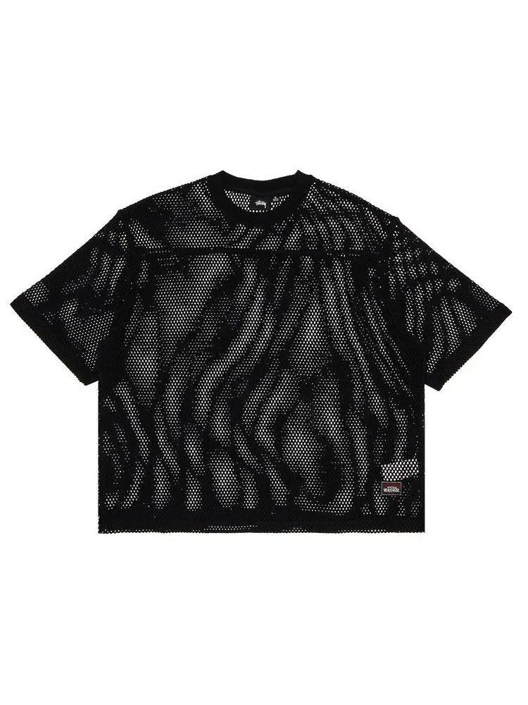 Свитер Stussy Mesh Jersey Crew — изображение 1 из 3, черный