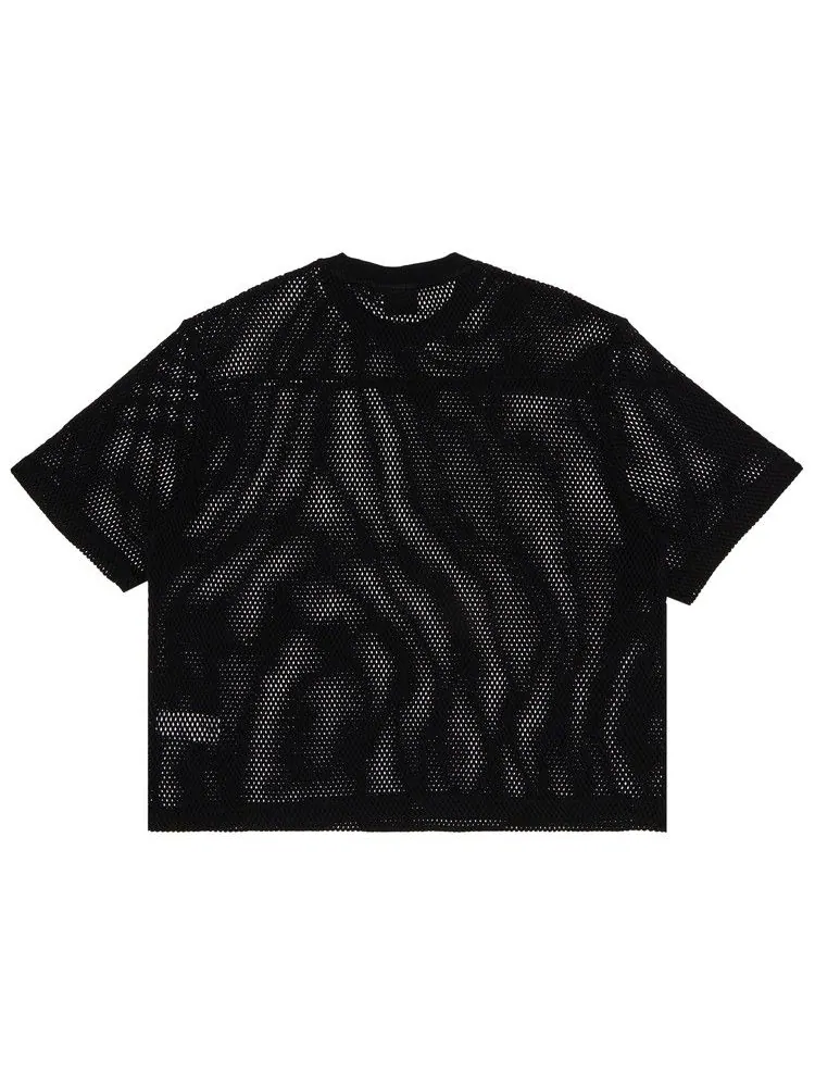 Свитер Stussy Mesh Jersey Crew — изображение 2 из 3, черный