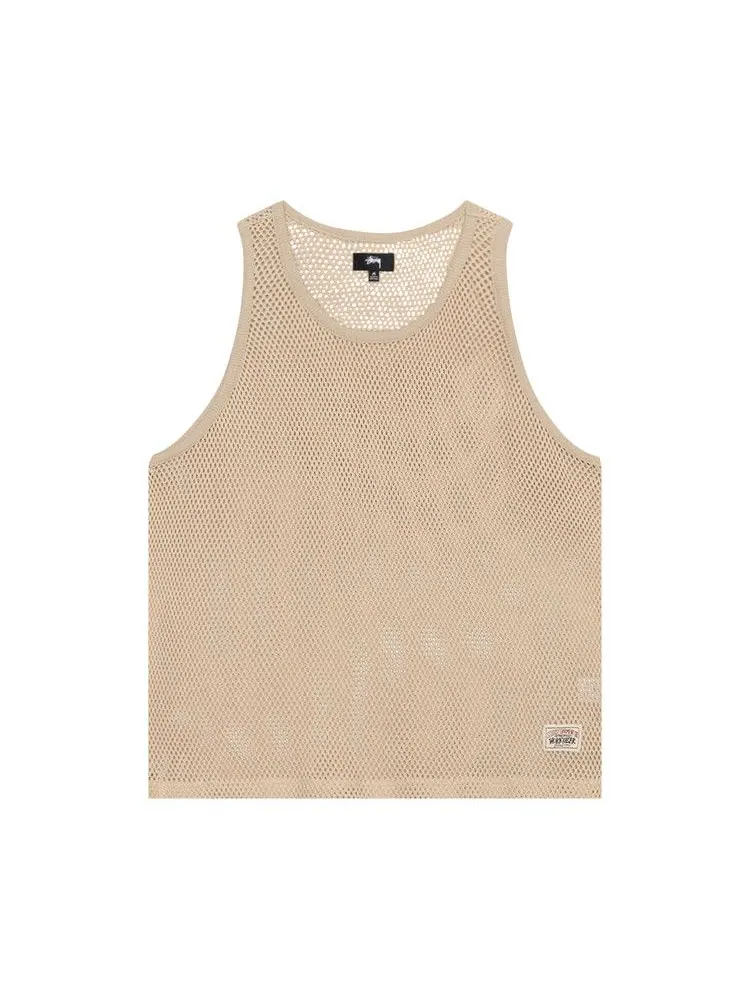 Топ Stussy Big Mesh Tank — изображение 1 из 2, прозрачный